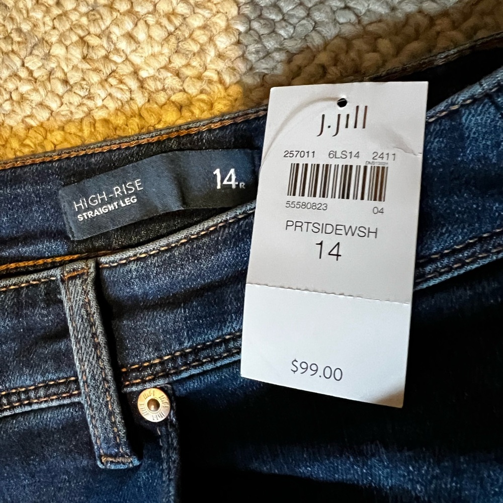 J. Jill Women's High-Rise Jeans - Deep Indigo